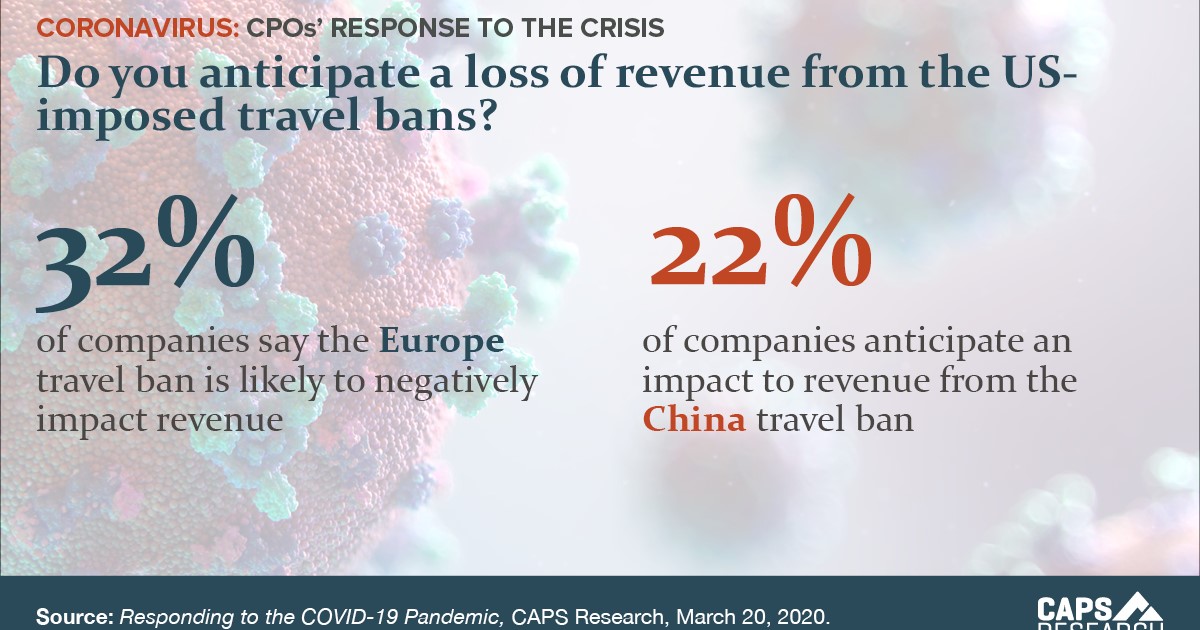Infographic on US Travel Ban Impacting Company Revenue